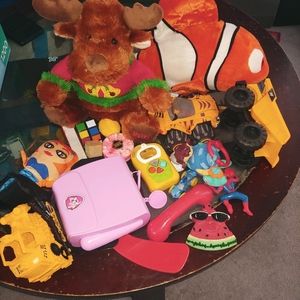 Box of toddler toys